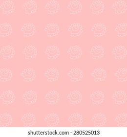 Pink rose art icon great for any use. Vector EPS10.