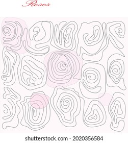 Pink Rose Cut Bouquet,vector work
