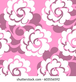 Pink rose  flower background