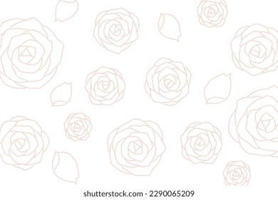 Pink rose flower background material
