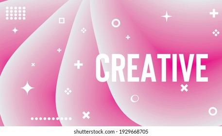 pink rose flower gradient background vector