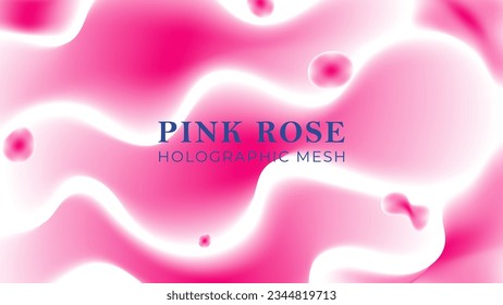 pink rose liquid mesh gradient background design, vector design