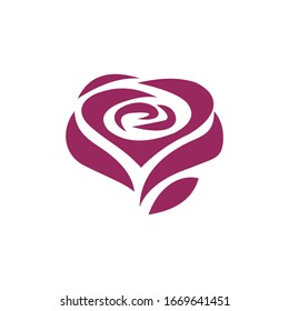 Rose Logo Design Modern Template Stock Vector (Royalty Free) 1650530257