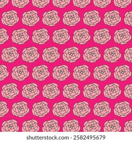 pink rose pattern design color