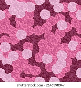 Pink Rose Seamless Pattern Design