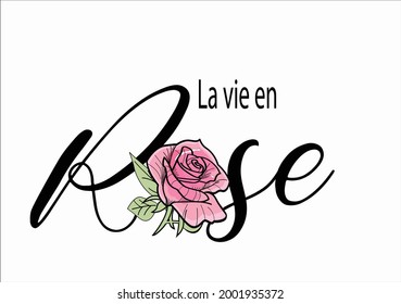 pink rose vector artdesign hand drawn