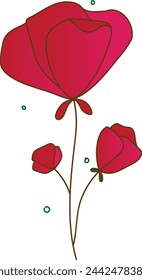 pink rose vector eps editable file, pink rose, red rose, vector flower