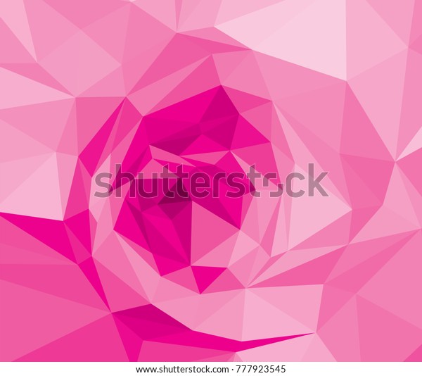 ピンクのバラの壁紙の背景に結婚式 紫花植物の幾何学的なバナー画像 赤い低ポリゴン背景 マゼンタ色の下部多角形の結晶スタイルのイラスト のベクター画像素材 ロイヤリティフリー