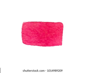 pink rose watercolor vector background for text and logo, design tag, brand, web. colored like yarrow, magenta, fuchsia,raspberry,