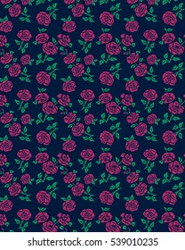 pink roses seamless pattern