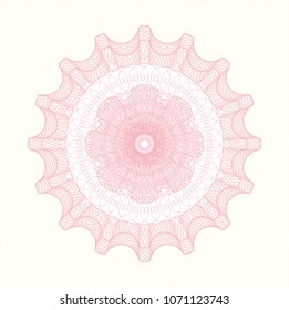 Pink rosette (money style emblem)