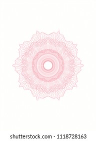 Pink rosette (money style emblem)