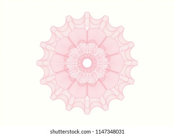 Pink rosette (money style emblem)