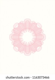 Pink rosette (money style emblem)