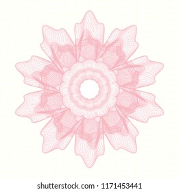 Pink rosette (money style emblem)