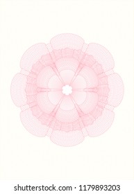 Pink rosette (money style emblem)