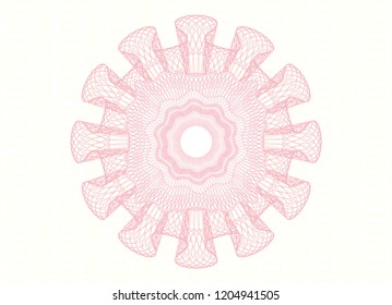 Pink rosette (money style emblem)