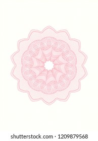 Pink rosette (money style emblem)