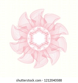 Pink rosette (money style emblem)