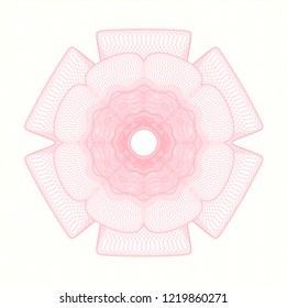 Pink rosette (money style emblem)