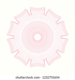 Pink rosette (money style emblem)