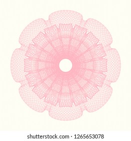 Pink rosette (money style emblem)