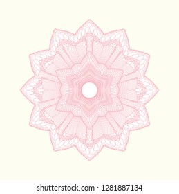 Pink rosette (money style emblem)