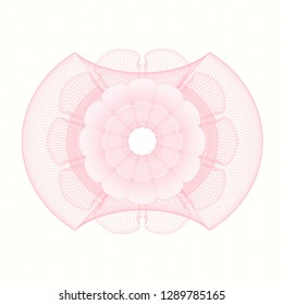 Pink rosette (money style emblem)