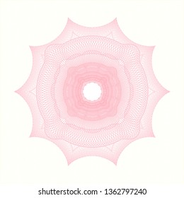 Pink rosette (money style emblem)