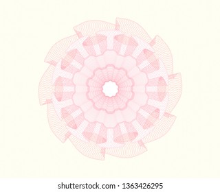 Pink rosette (money style emblem)