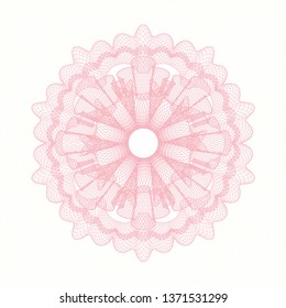 Pink rosette (money style emblem)