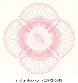 Pink rosette (money style emblem)