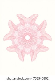 Pink rosette (money style emblem)