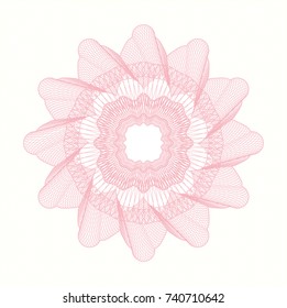 Pink rosette (money style emblem)