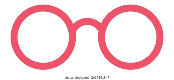 Pink round eyeglasses symbolize clear vision while serving as a stylish and fashionable accessory. Enhancing eyesight and personal expression. These trendy spectacles offer a modern touch to any look