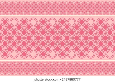 Pink Round Knot Seamless Pattern
