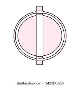 pink round simertris logo elegant