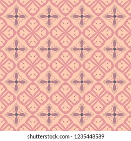 Pink royal pattern. The Seamless vector background