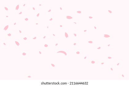Fondo de pétalos rosados de caída de sakura. Ilustración del vector
