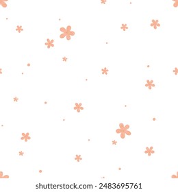 Patrón sin fisuras de la flor de sakura rosa en la textura del libro de papel viejo y chic dulce flor de melocotón cereza