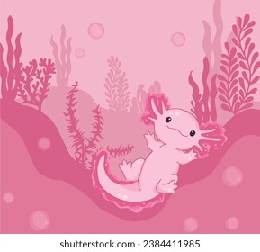 pink salamander baby cute animal