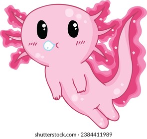 pink salamander baby cute animal