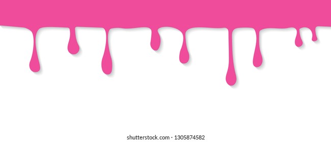 Pink Sauce Sweet Drips Vetor Illustration Stock Vector (Royalty Free ...