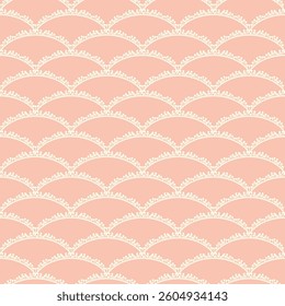 pink scalloped dandelion flower pattern