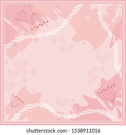 pink scarf abstract pattern design