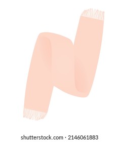 Plantilla de pañuelo rosa. ilustración vectorial