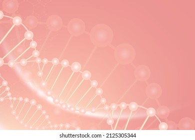 Pink scientific concept background with copy space, illustration vector.	