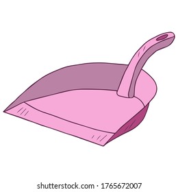 pink scoop for cleaning dust