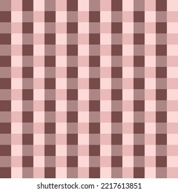 Rosa Schottlands nahtloses Muster für Textilien. Stofftextur überprüfen Tartan Plaid. Abstrakter geometrischer Hintergrund für Tuch, Karte, Stoff. Monochrome grafische Wiederholungsdesign. Modernes, quadratisches Ornament.