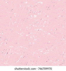 Pink scratched wall. Abstract vector.